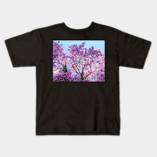 Spring Blooming Trees Pink Magnolia Tree Kids T-Shirt